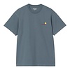 S/S American Script T-shirt - Office Blue