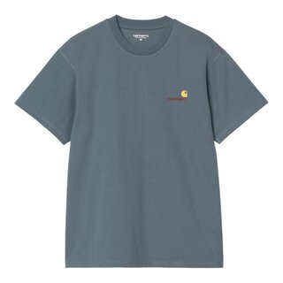 Carhartt WIP S/S American Script T-shirt - Office Blue