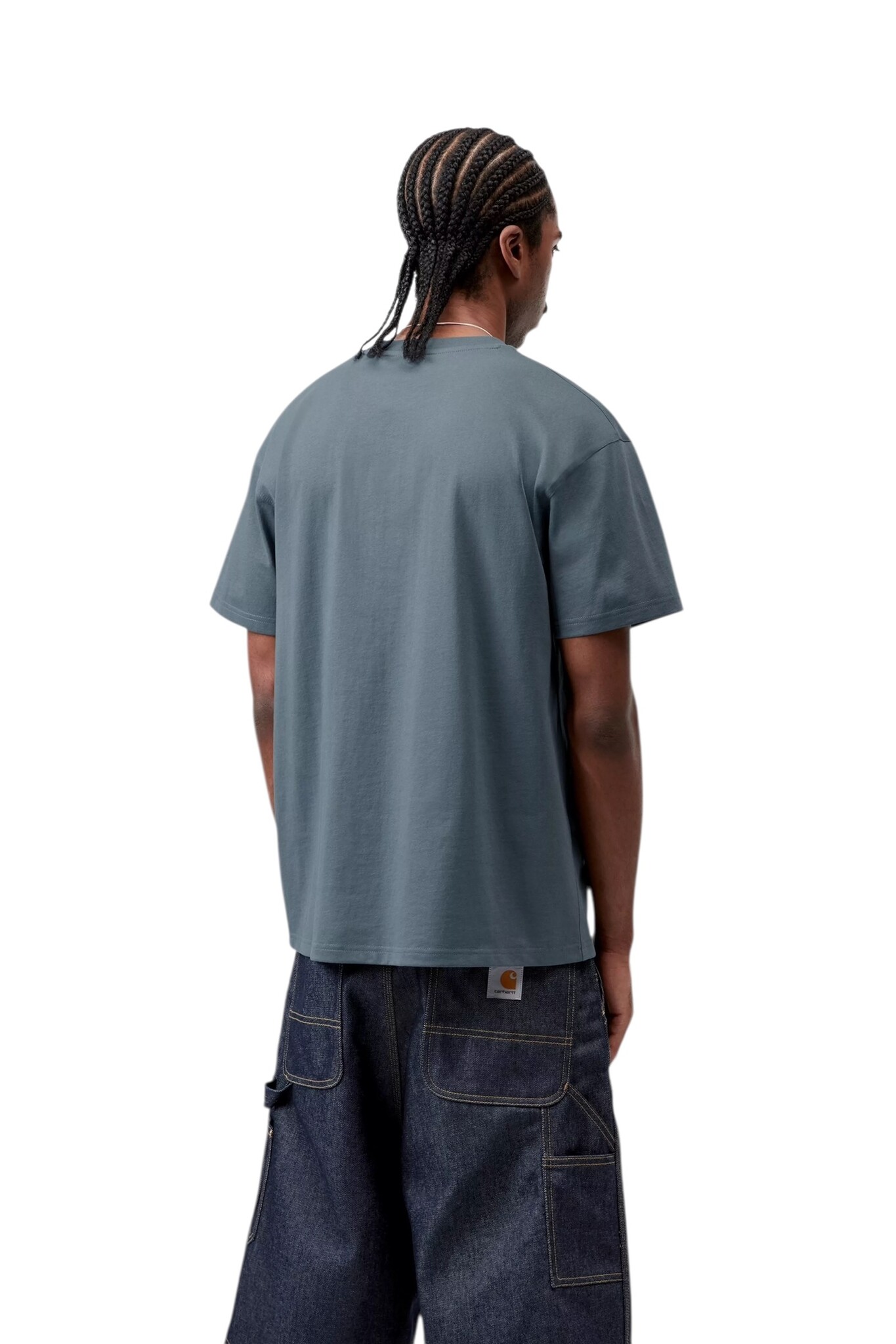 Carhartt WIP S/S American Script T-shirt - Office Blue