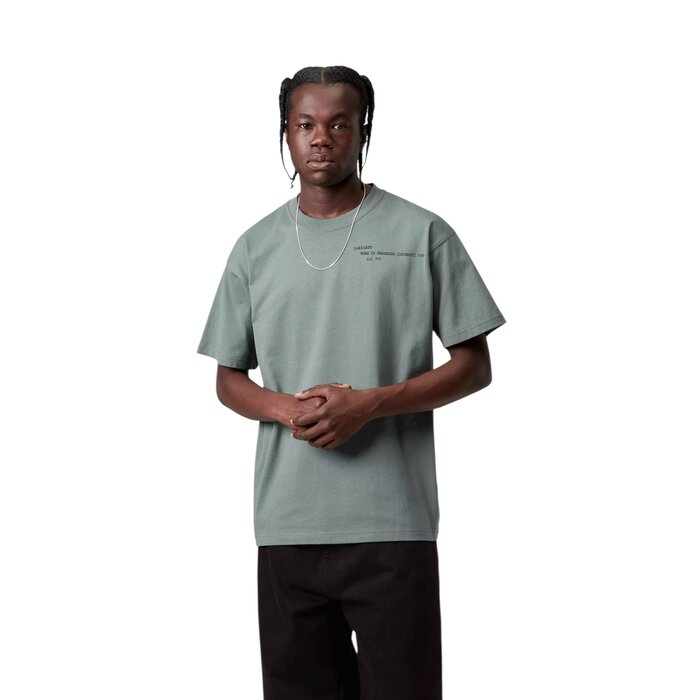 Carhartt WIP S/S Punched T-Shirt - Velvet Green