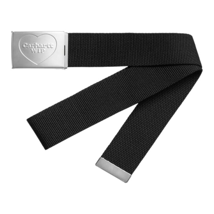 Carhartt WIP Heart Clip Belt - Black/Silver