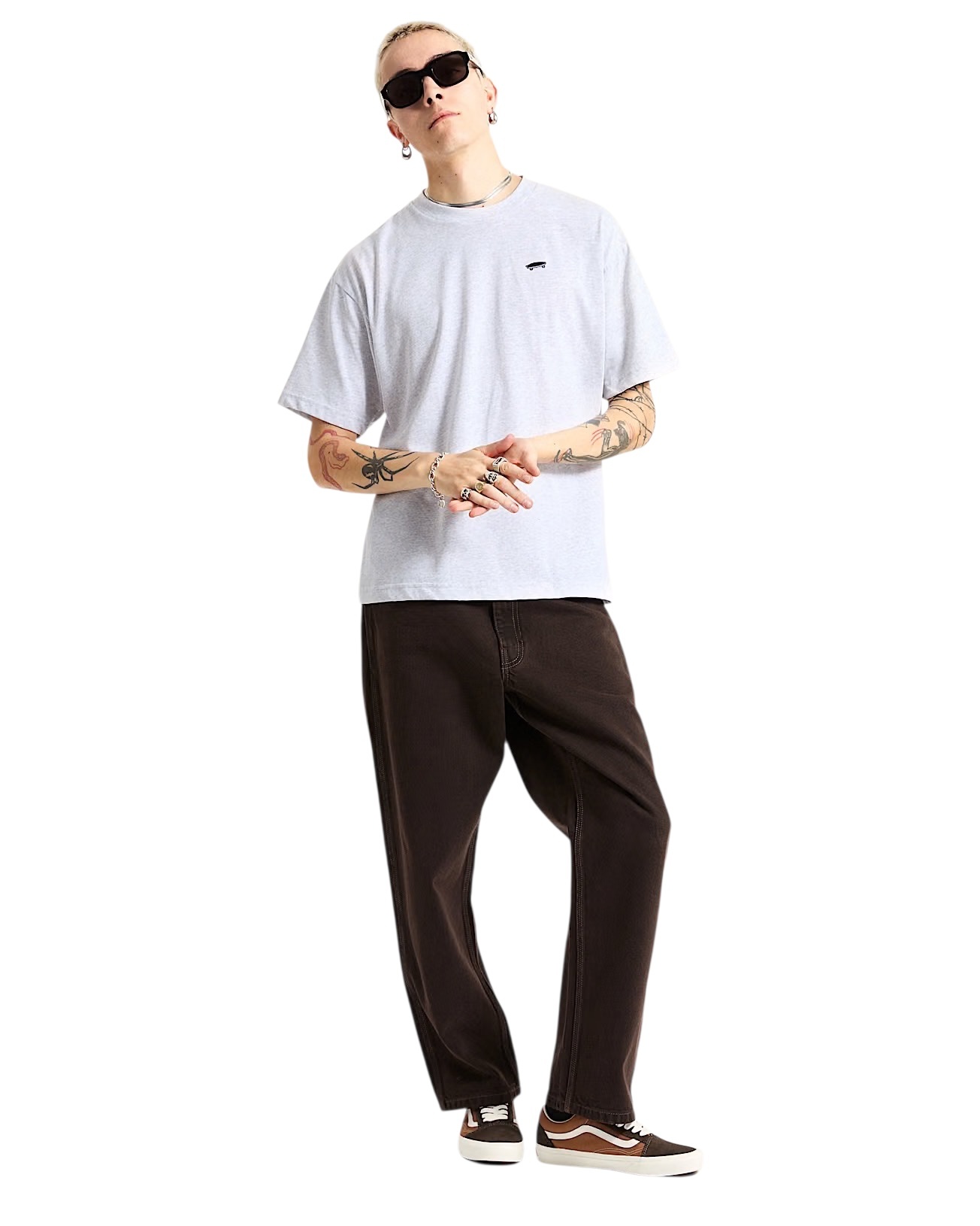 Vans Salton Loose S/S T-Shirt - Light Grey Heather