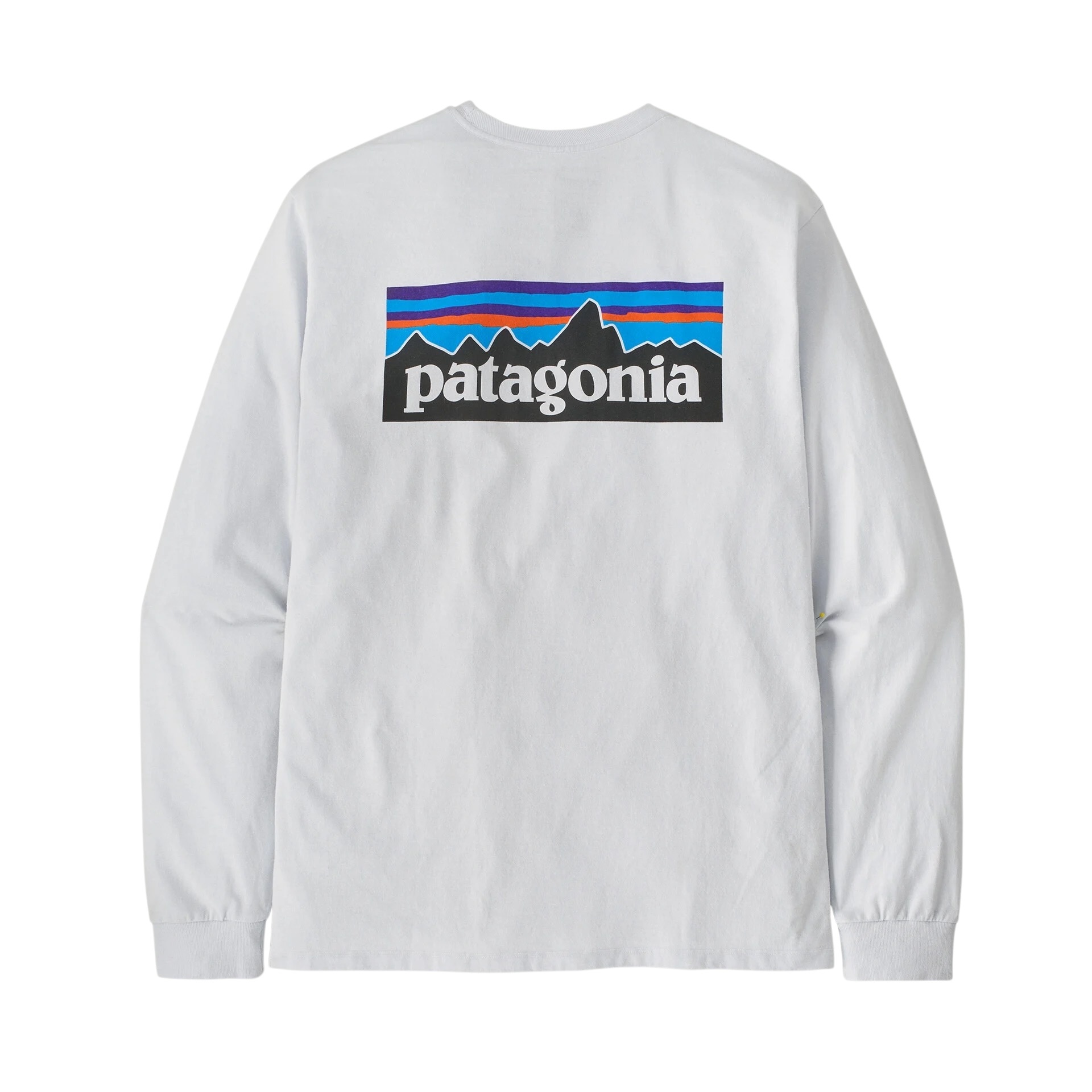Patagonia M's L/S P-6 Logo Responsibili Tee - White