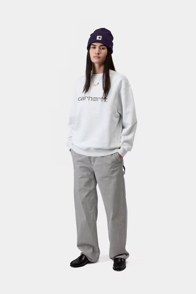 Carhartt WIP W' Carhartt Sweat - Ash Heather/Velvet Green