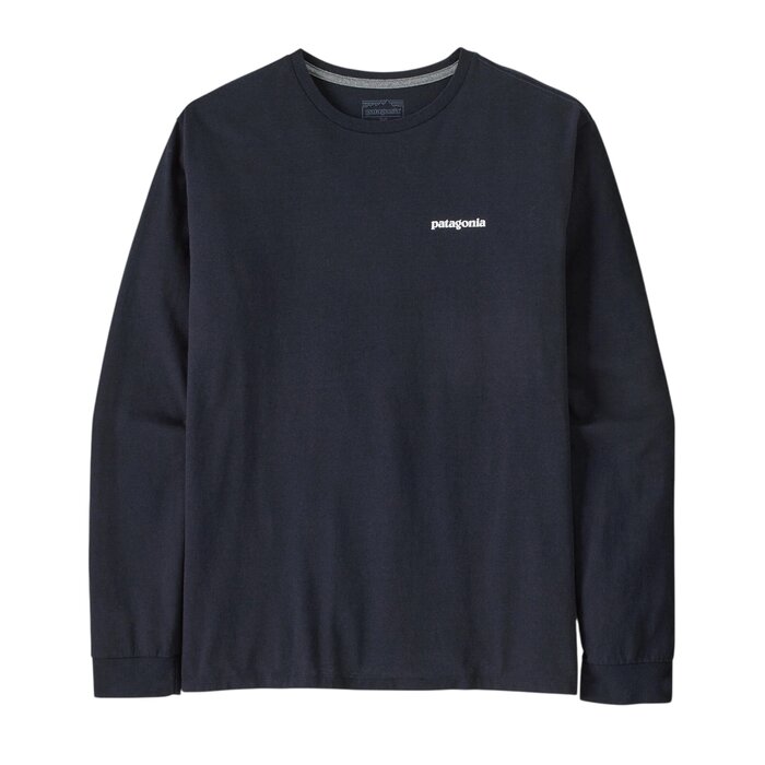 Patagonia M's L/S P-6 Logo Responsibili Tee - New Navy