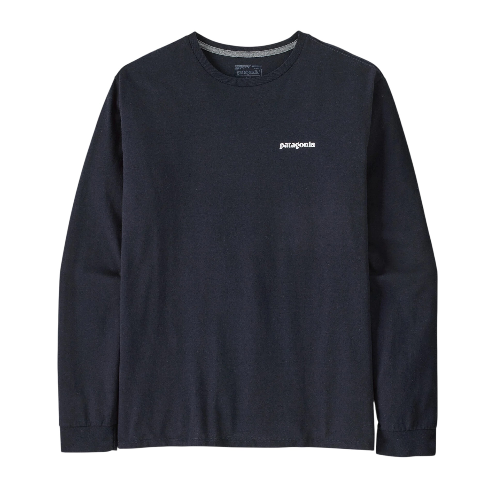 Patagonia M's L/S P-6 Logo Responsibili Tee - New Navy