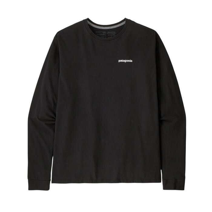Patagonia M's L/S P-6 Logo Responsibili Tee - Black