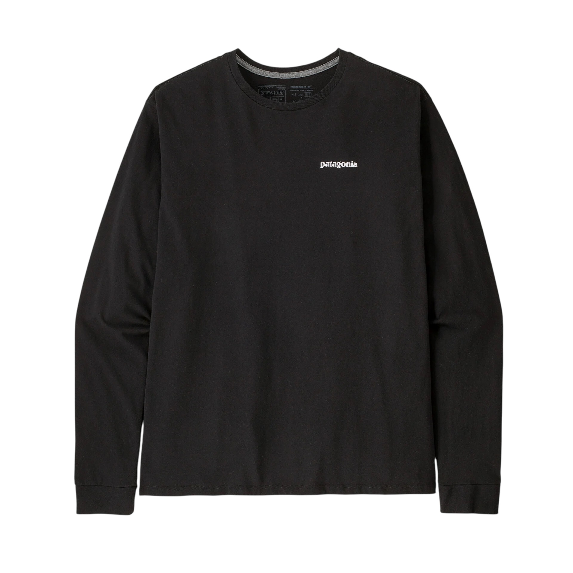 Patagonia M's L/S P-6 Logo Responsibili Tee - Black