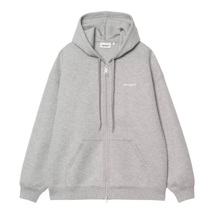 Carhartt WIP W' Hooded Alda Jacket - Grey Heather/White