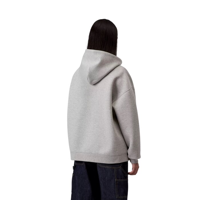 Carhartt WIP W' Hooded Alda Jacket - Grey Heather/White