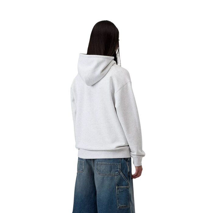 Carhartt WIP W' Hooded Carhartt Sweat - Ash Heather/Velvet Green