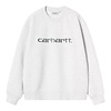 W' Carhartt Sweat - Ash Heather/Velvet Green