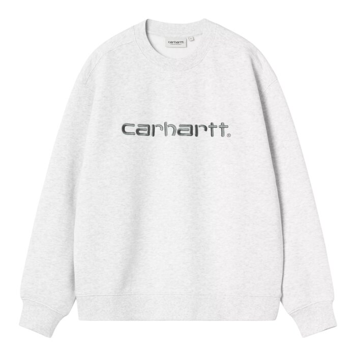 Carhartt WIP W' Carhartt Sweat - Ash Heather/Velvet Green