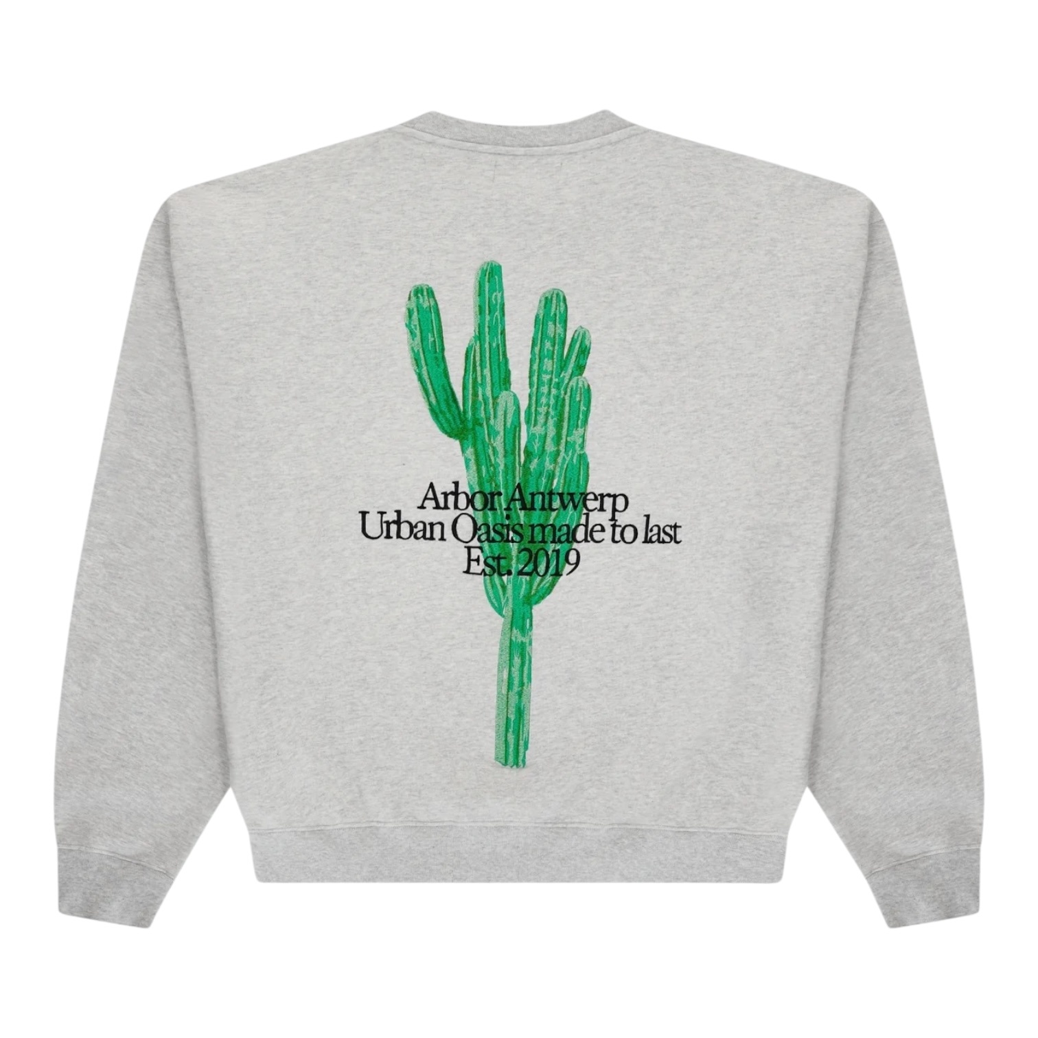 Arbor Antwerp Big Cactus Crewneck - Grey