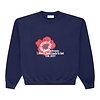 Big Flower Crewneck - Navy