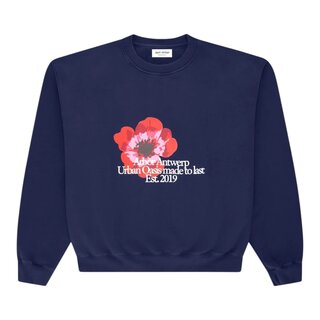 Arbor Antwerp Big Flower Crewneck - Navy
