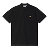 S/S Chase Pique Polo - Black/Gold