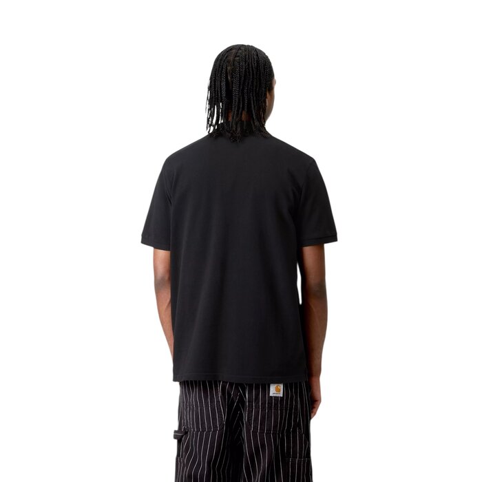 Carhartt WIP S/S Chase Pique Polo - Black/Gold