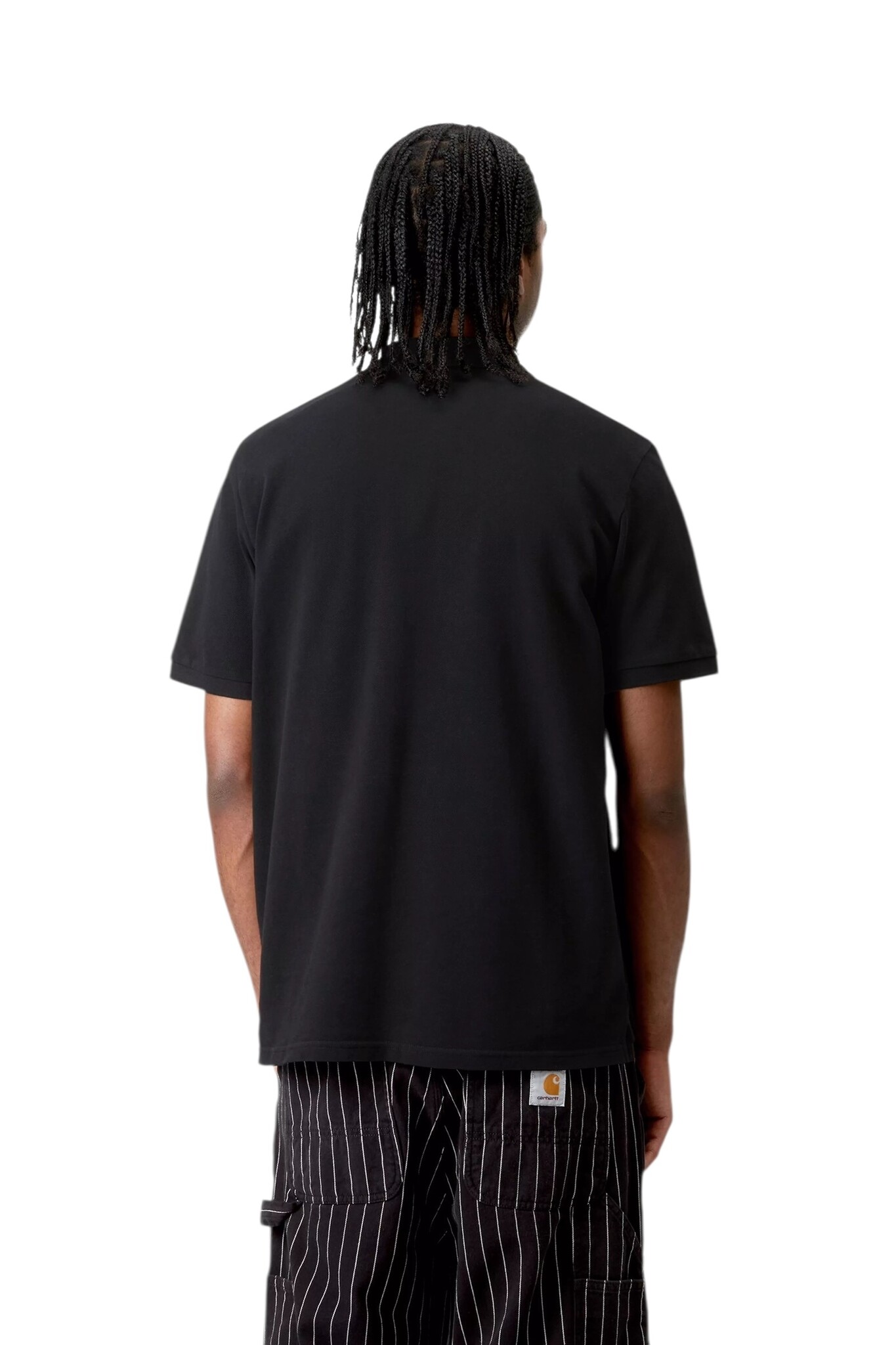 Carhartt WIP S/S Chase Pique Polo - Black/Gold
