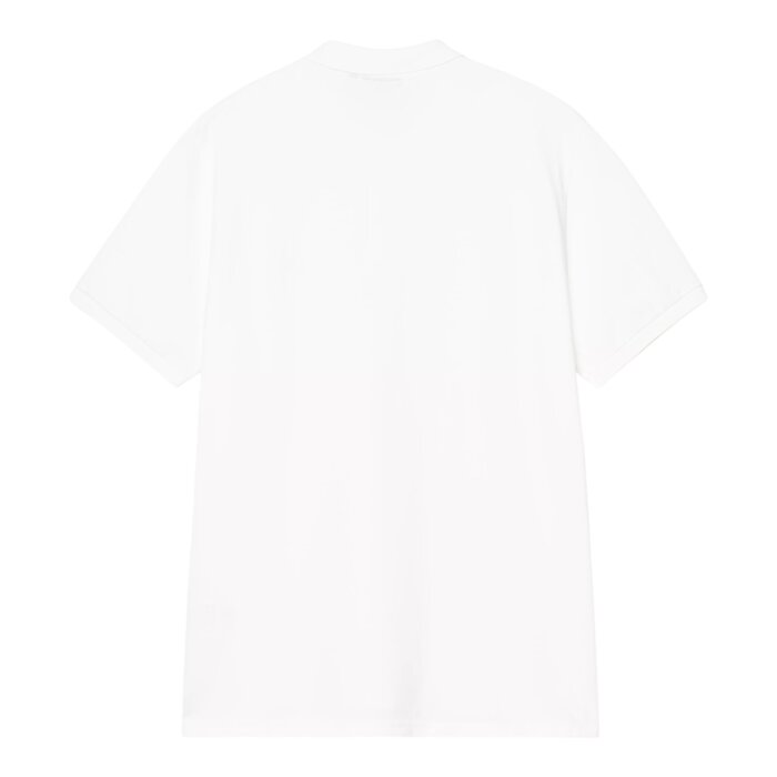 Carhartt WIP S/S Chase Pique Polo - White/Gold