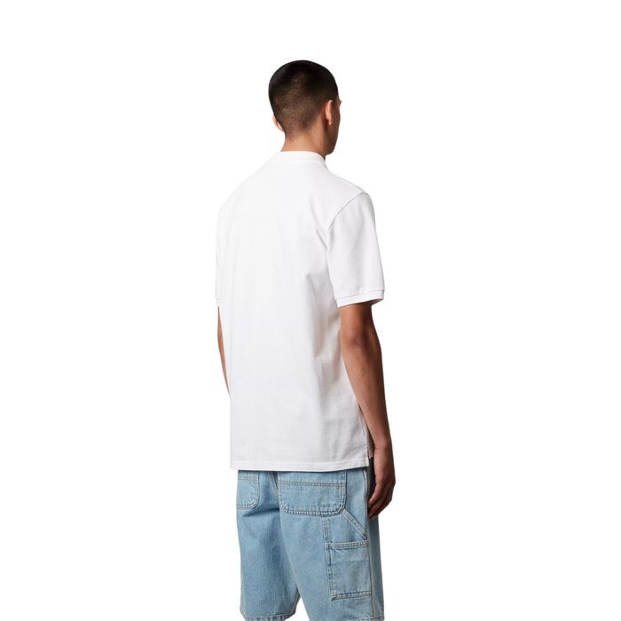 Carhartt WIP S/S Chase Pique Polo - White/Gold