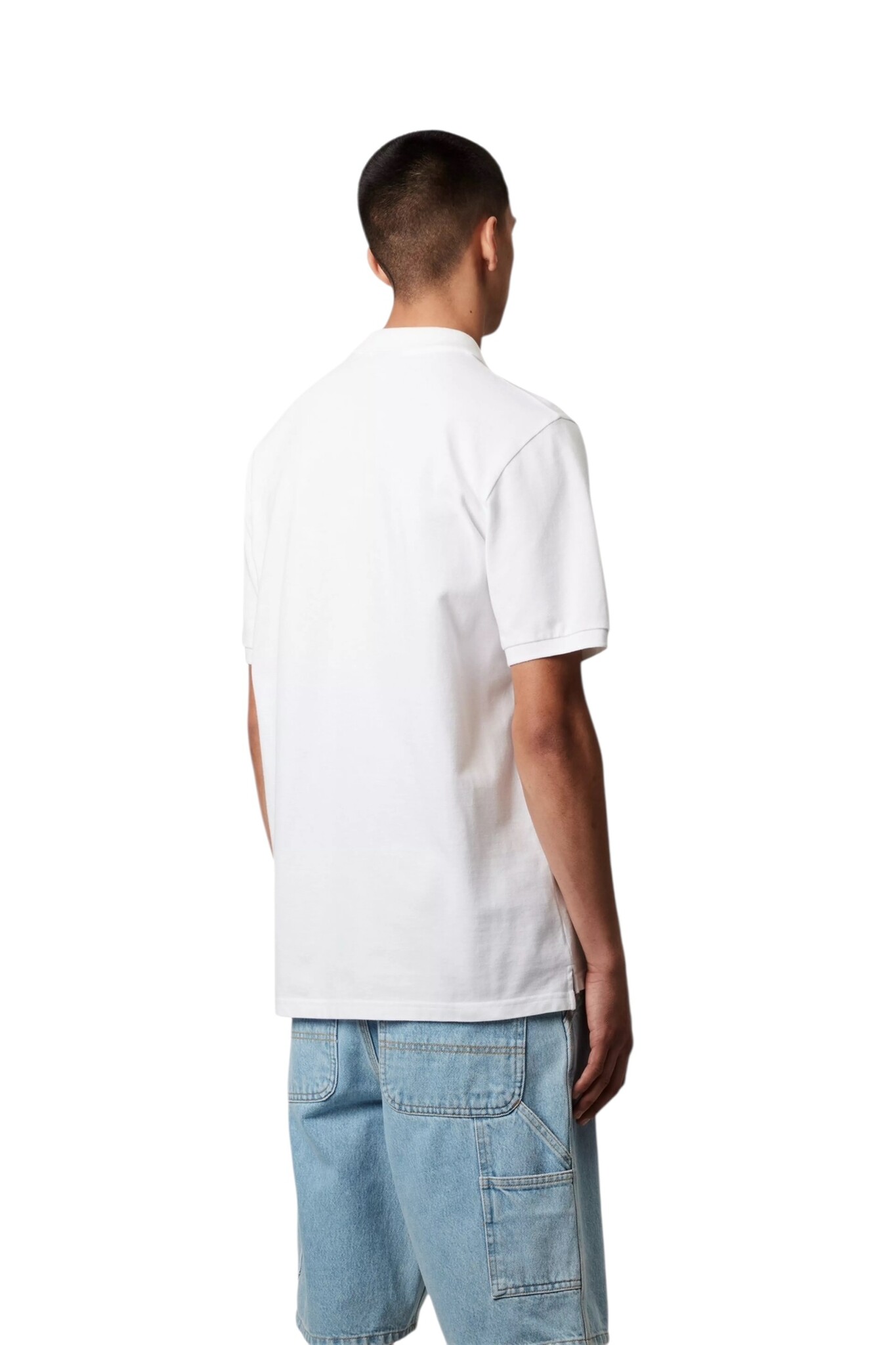 Carhartt WIP S/S Chase Pique Polo - White/Gold