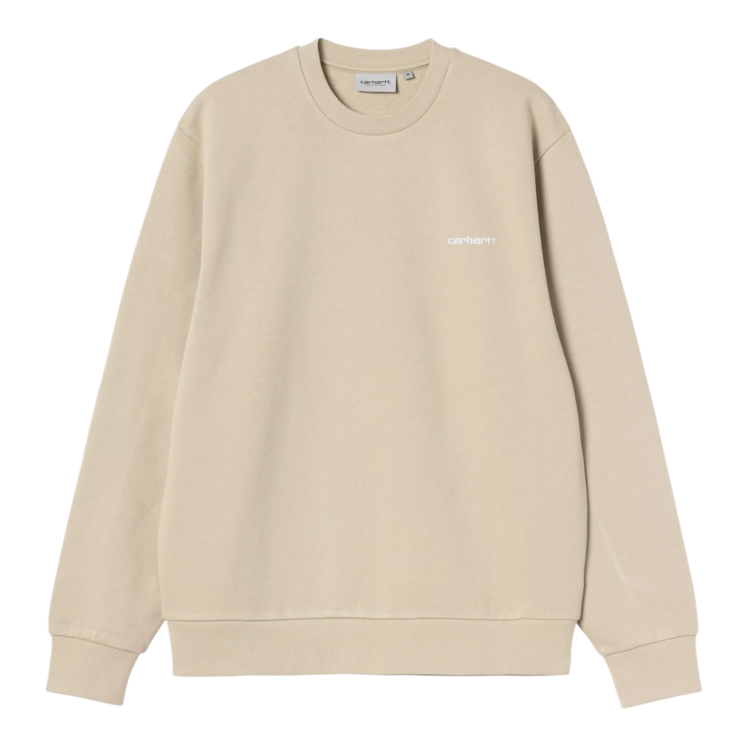 Carhartt WIP Script Embroidery Sweat - Barchan/White