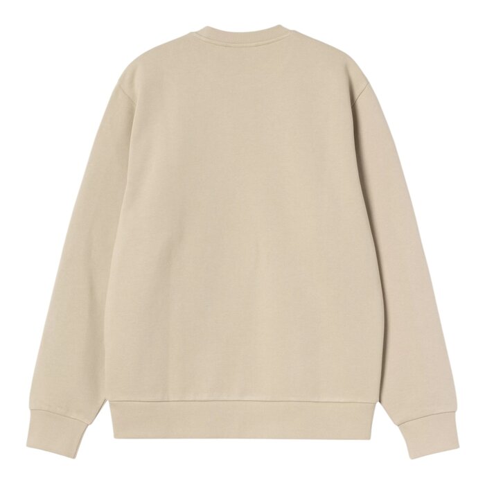 Carhartt WIP Script Embroidery Sweat - Barchan/White