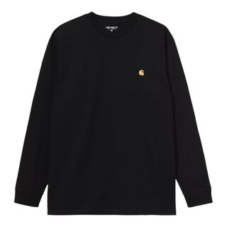 Carhartt WIP L/S Chase T-shirt - Black/Gold