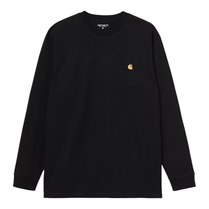 Carhartt WIP L/S Chase T-shirt - Black/Gold