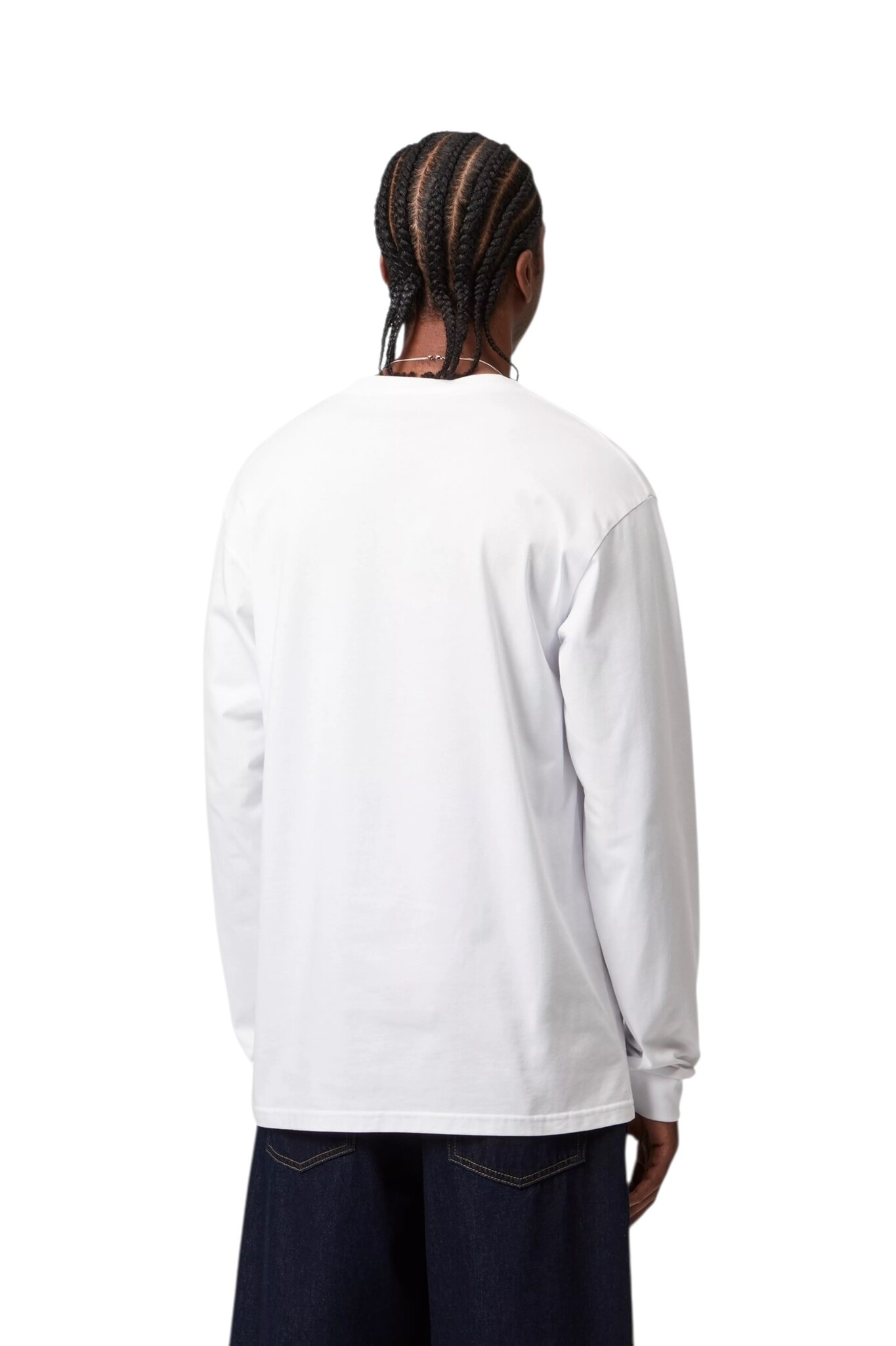 Carhartt WIP L/S Chase T-shirt - White/Gold