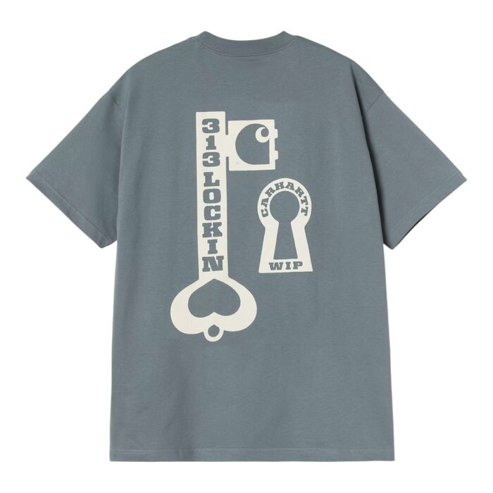 Carhartt WIP S/S Locked T-Shirt - Cosy Blue