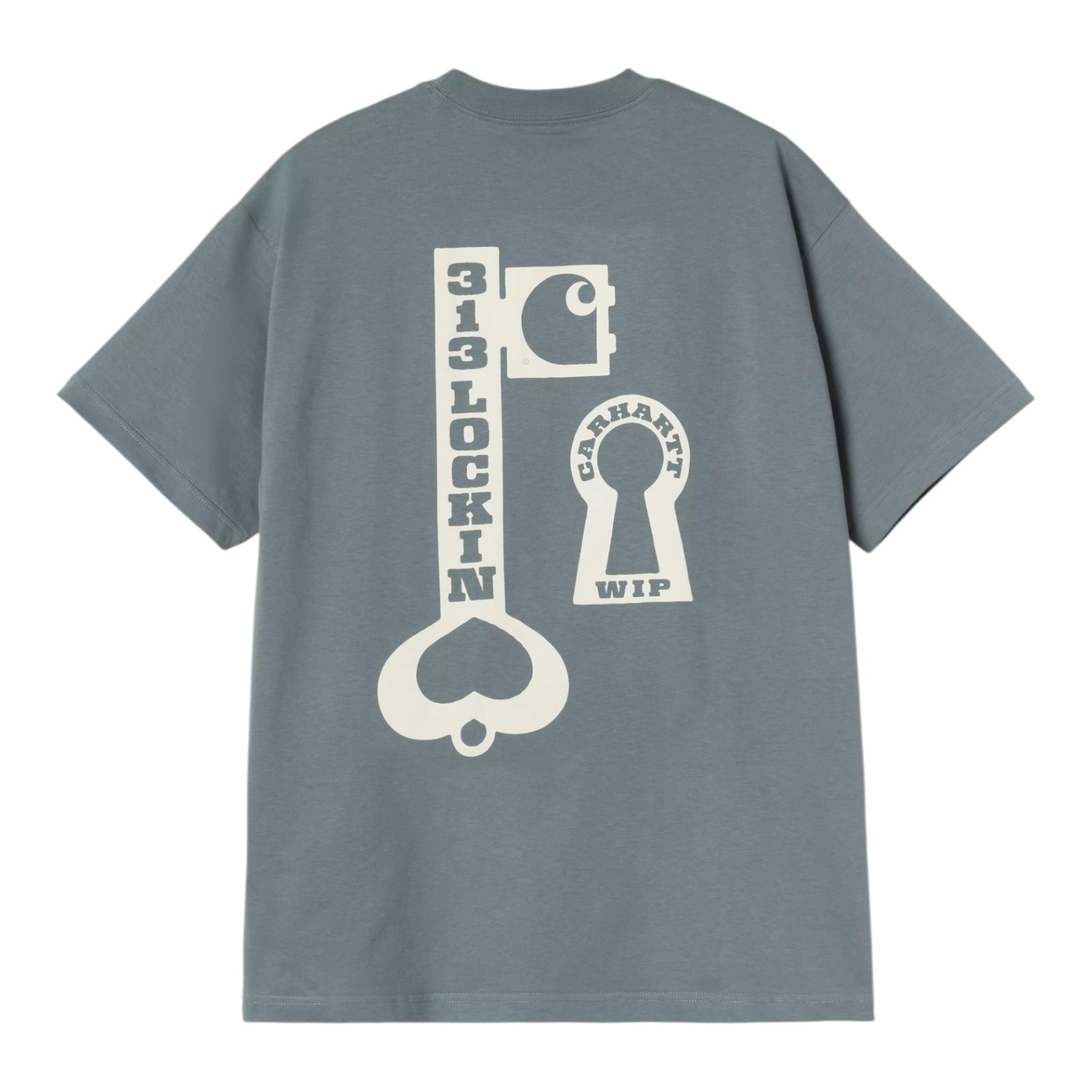 Carhartt WIP S/S Locked T-Shirt - Cosy Blue
