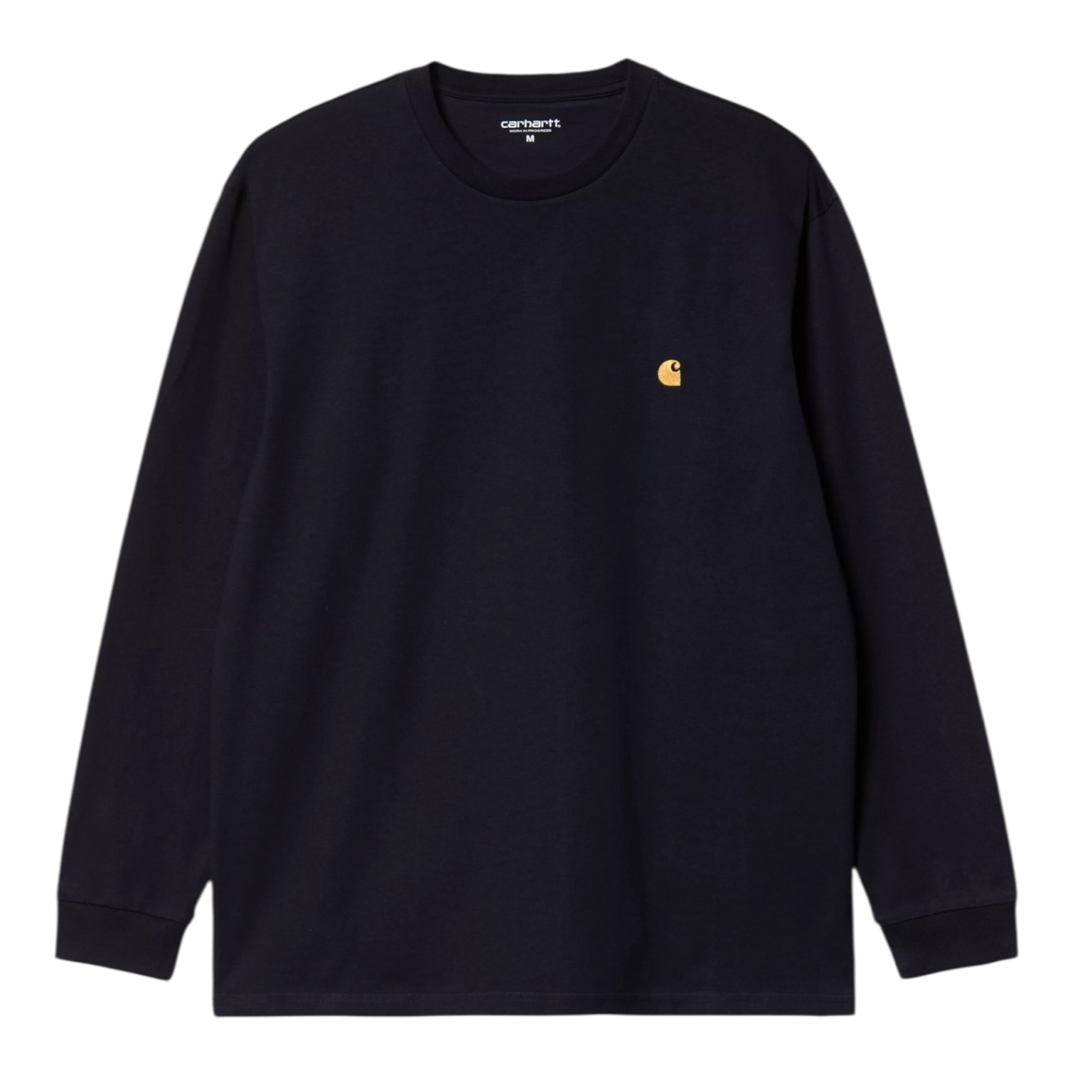 Carhartt WIP L/S Chase T-Shirt Dark Navy / Gold