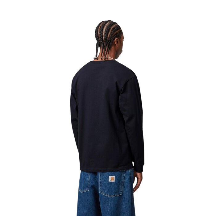 Carhartt WIP L/S Chase T-Shirt Dark Navy / Gold