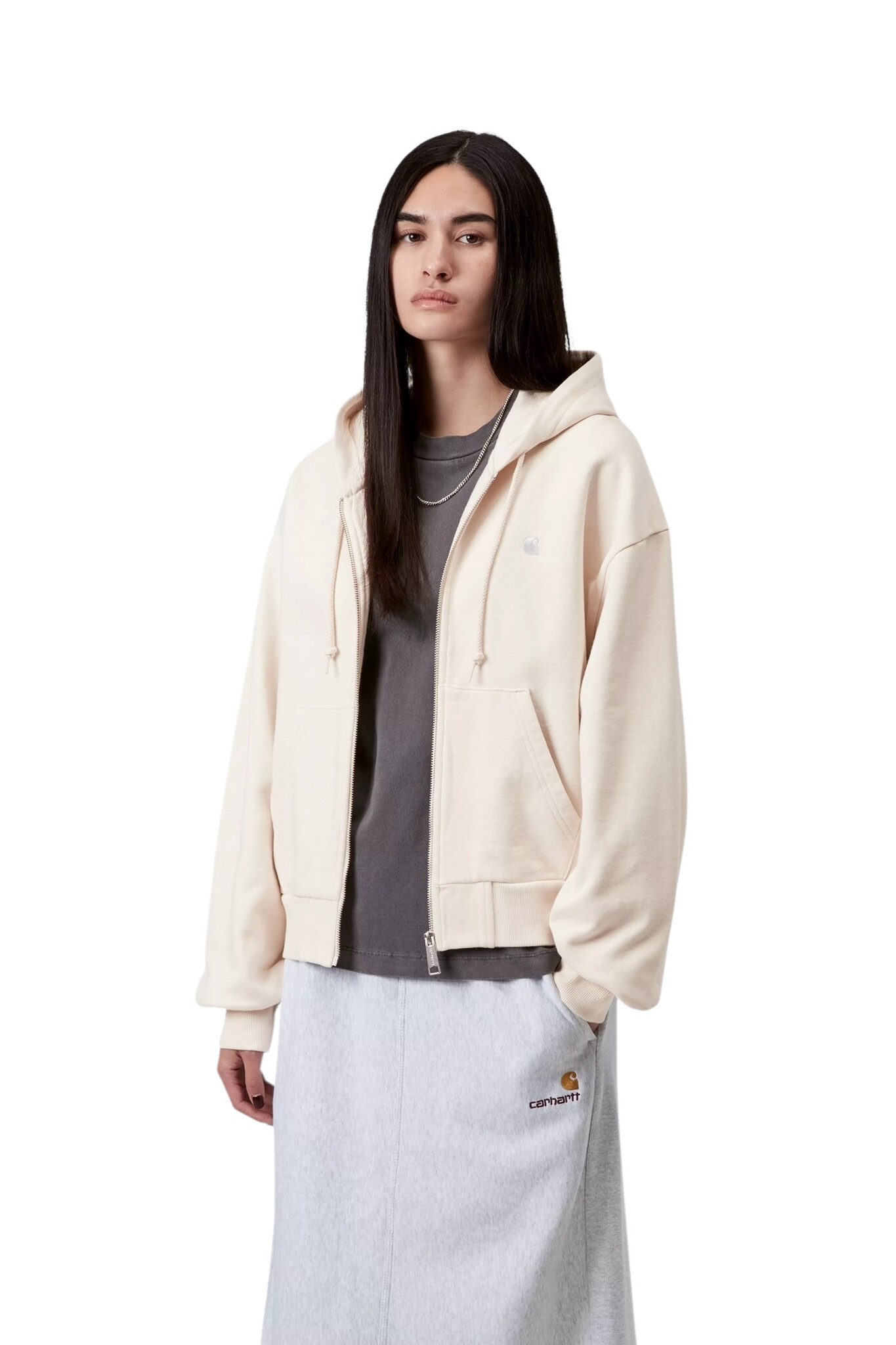 Carhartt WIP W' Hooded Casey Jacket - Cinnerus/Silver