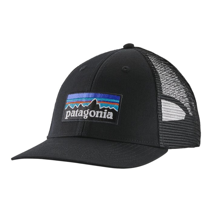 Patagonia P-6 Logo LoPro Trucker Hat - Black