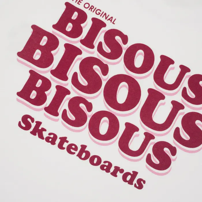 Bisous Skateboards Grease T-Shirt - White