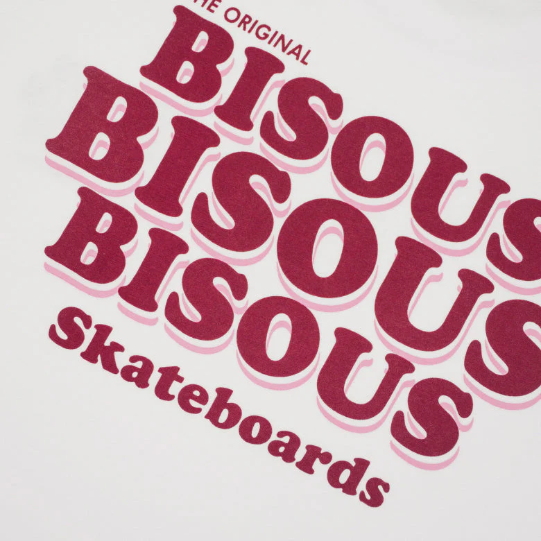 Bisous Skateboards Grease T-Shirt - White