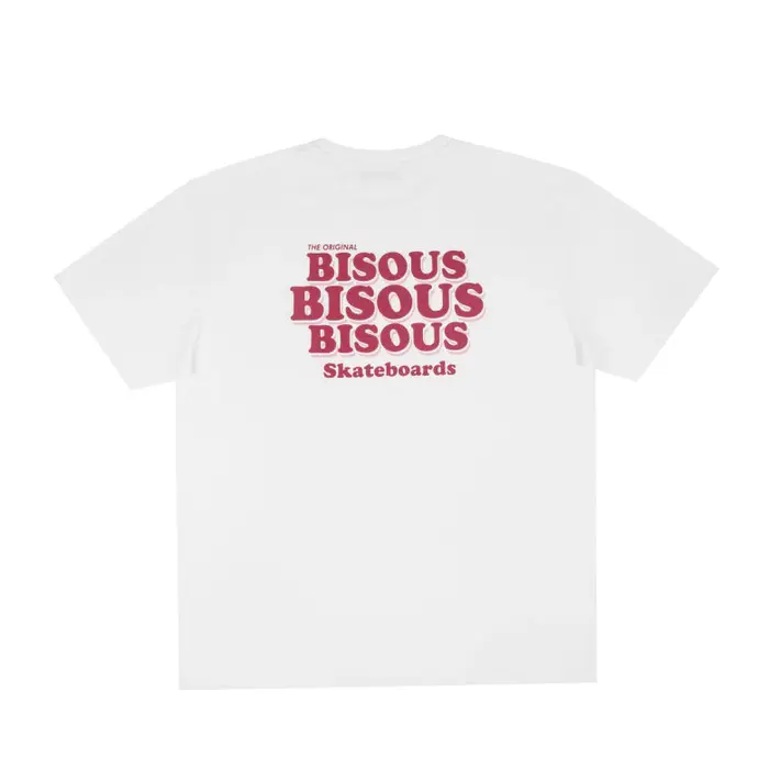 Bisous Skateboards Grease T-Shirt - White