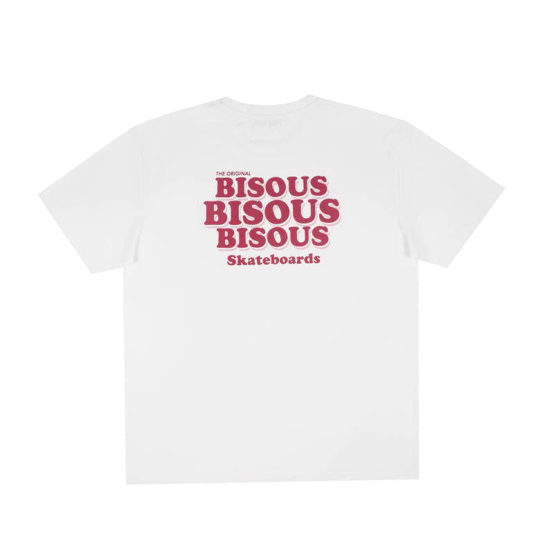 Bisous Skateboards Grease T-Shirt - White