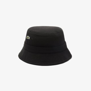 Lacoste Bob en piqué de coton biologique uni - Noir
