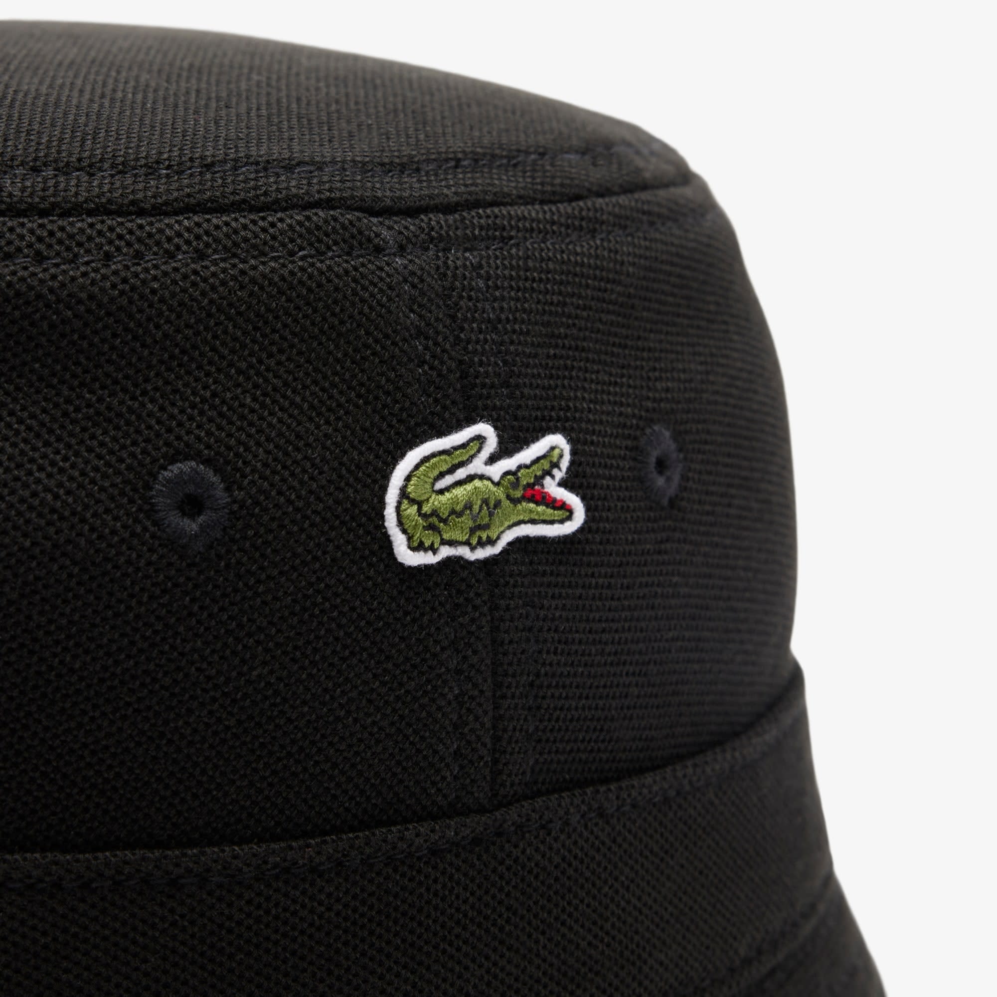 Lacoste Bob en piqué de coton biologique uni - Noir