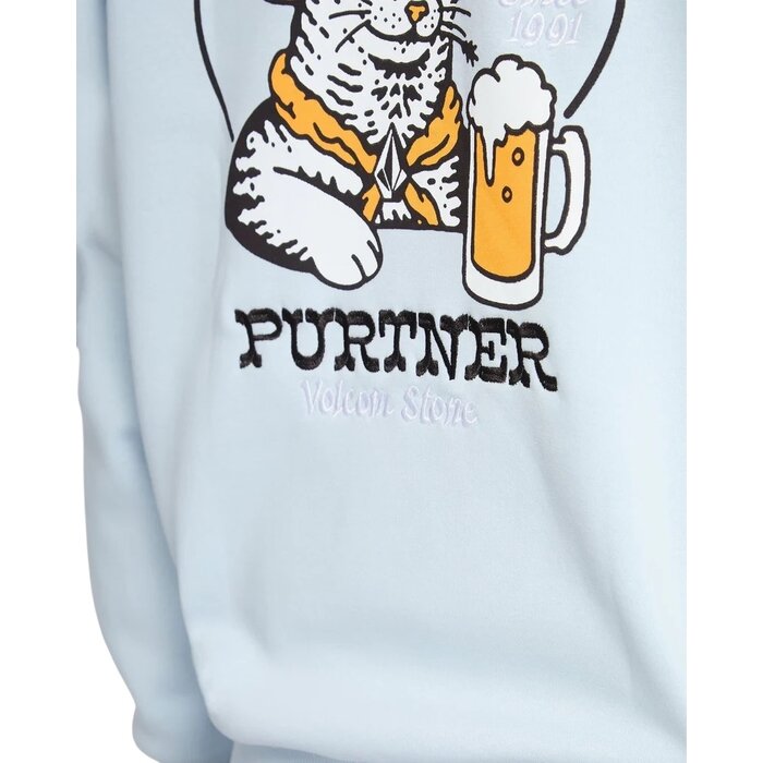 Volcom Noder Pullover - Light Blue Acid