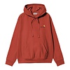 Hooded American  Script - Oxide Red