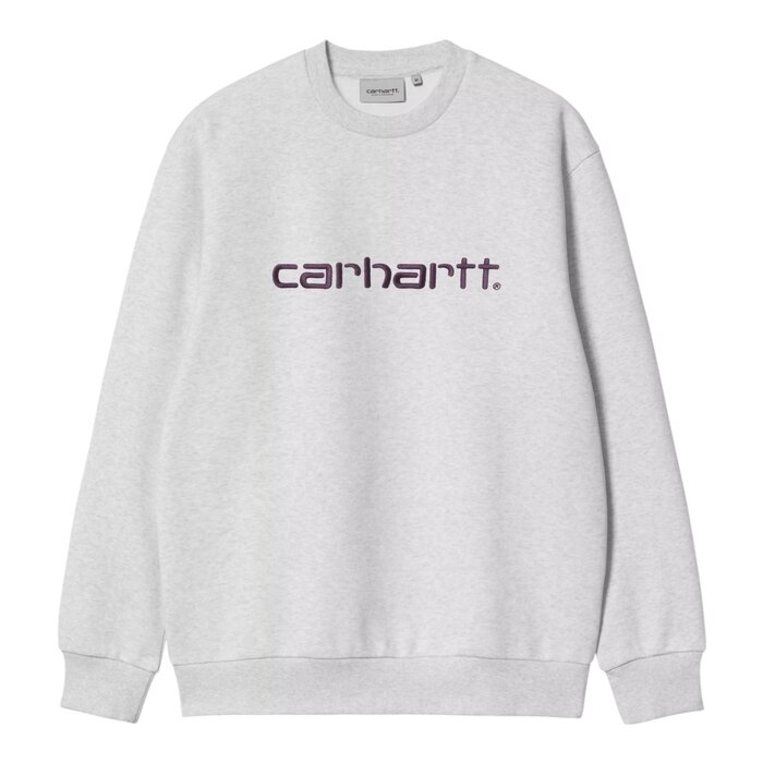Carhartt WIP Carhartt Sweat - Ash Heather/Cozy Purple