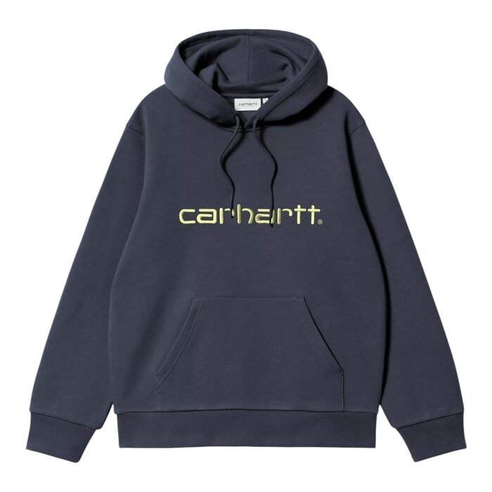 Carhartt WIP Hooded Carhartt Sweat - Deep Night/Gentle Green