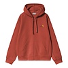 Hooded American Script Jacket - Oxide Red