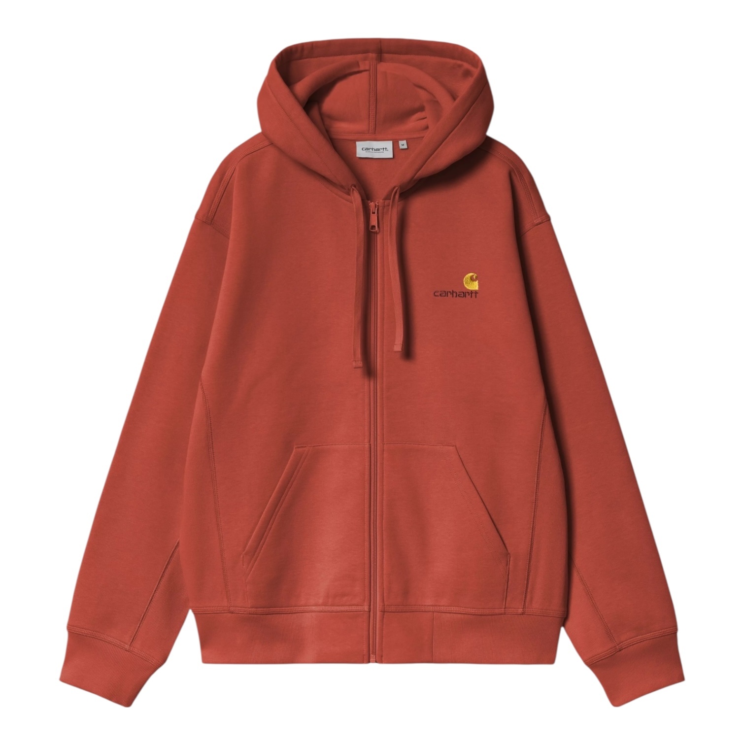 Carhartt WIP Hooded American Script Jacket - Oxide Red