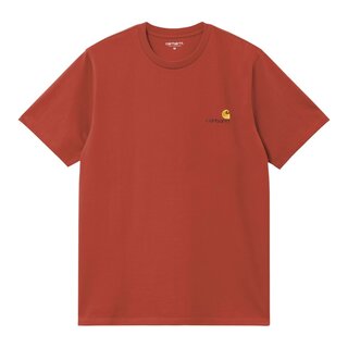 Carhartt WIP S/S American Script T-Shirt - Oxide Red